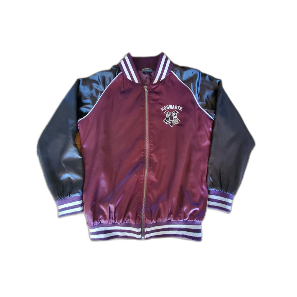 HARRY POTTER Hogwarts Varsity Women's Bomber Jacket Dark Academia Womens M VGUC